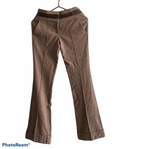 Bebe Brown Wide Legs Dress Pants